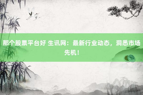 那个股票平台好 生讯网：最新行业动态，洞悉市场先机！