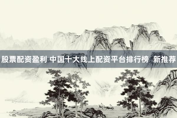 股票配资盈利 中国十大线上配资平台排行榜  新推荐