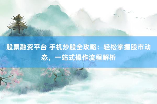 股票融资平台 手机炒股全攻略：轻松掌握股市动态，一站式操作流程解析